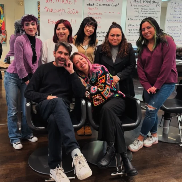 We are back!!
Not that we ever left… but the new year brings fresh goals and opportunities! Our Team is ready to make 2025 a year of growth, learning, and endless possibilities!! 📚✨
.
#salonlife #developement2025 #2025forecast #fashionforcast #dpthair #upandcoming #newyear #sameus #neverstoplearning #educationstation #hairaware #education #program #hitthebooks #partlymagicpartlylogic